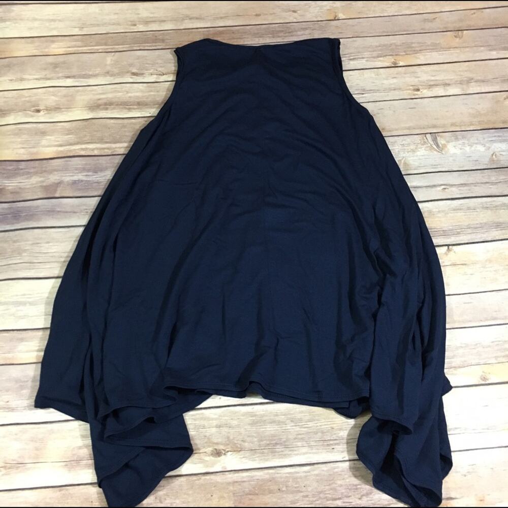Sophie Max Womens Tank Top Size XS Germaine Trapeze Navy Blue Swing NEW - Picture 11 of 11